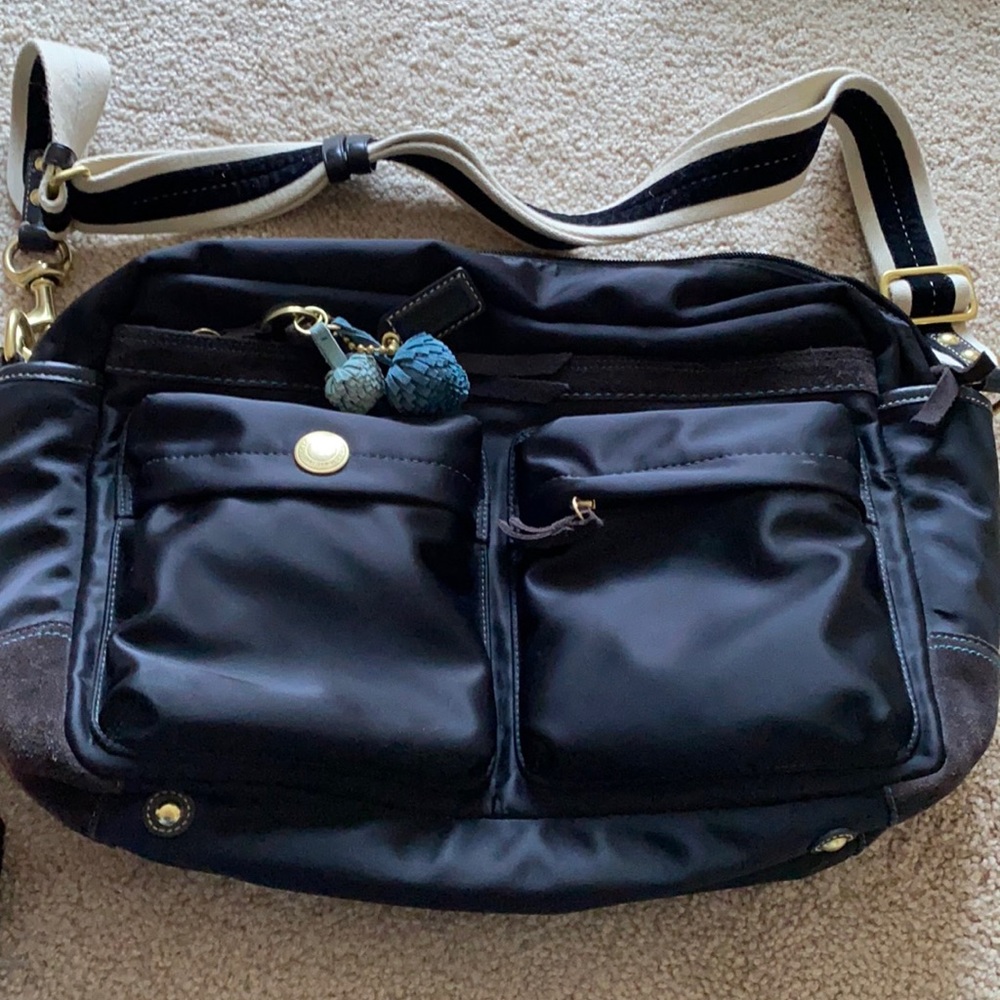 Coach messenger bag, black, barely used